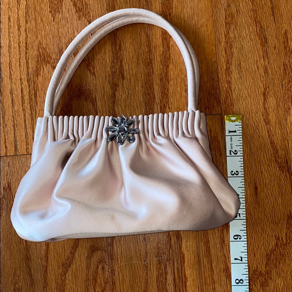 Pink Satin Nicole Miller Evening Bag - Picture 5 of 8